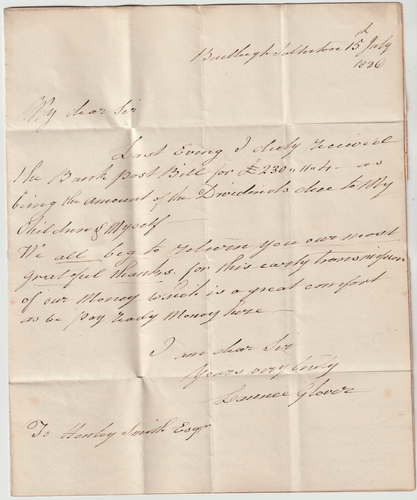 1836 DEVON LONTERTON PENNY POST & n.1 R/H EX BUDLEIGH SALTERTON LAURENCE GLOVER - Foto 3 di 4
