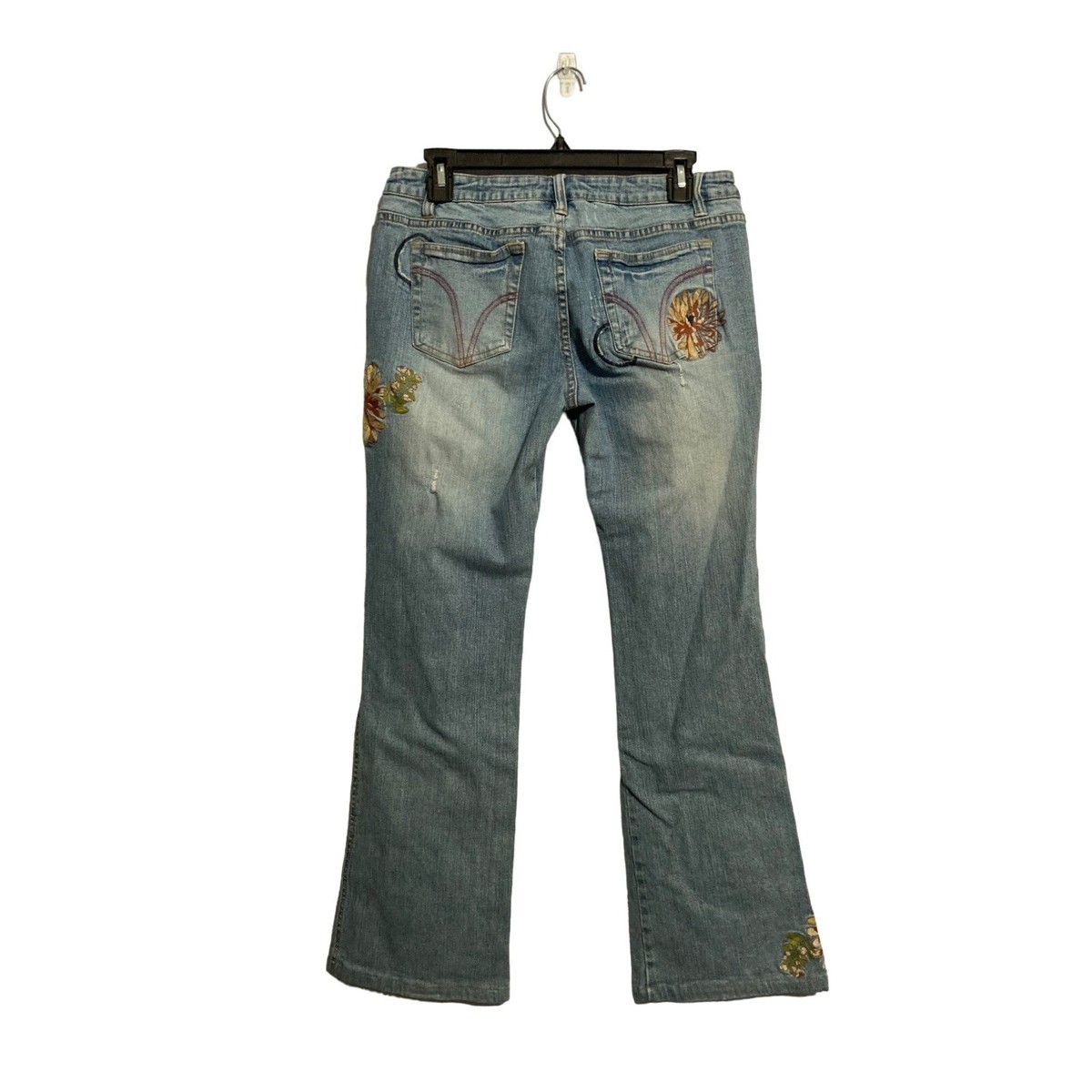 Youngnique size 11 embroidered jeans y2k | eBay
