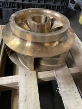 New Flowserve Brass Impeller 929409-00 M3445 FLS For Worthington 10LN-14 Pump