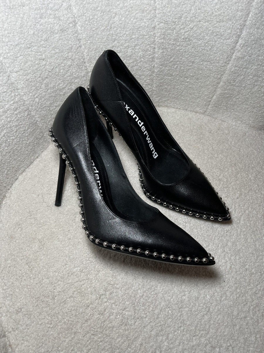 Shoes Outlet Alexander Wang Rie Studded Leather Pumps Alexander