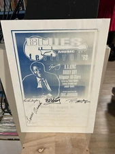Blues Music Festival '93 Poster (Cedar Rapids) Signed Koko, BB, Buddy, and more.