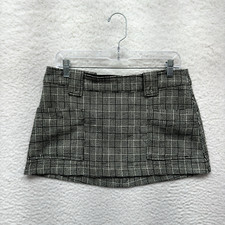 Y2K Vintage Low Rise Mini Skirt 8 10 28 29 Plaid Corpcore Office Preppy Fairy