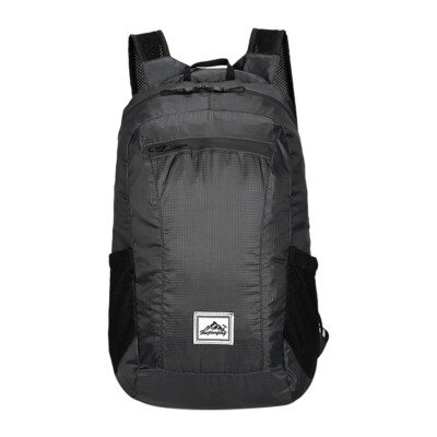 black lightweight backpack