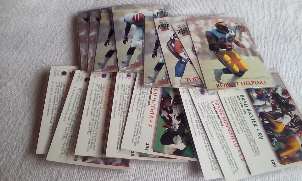 1992 Power Football (100-199) Partial set Pick cards  want/need - Image 4 of 4