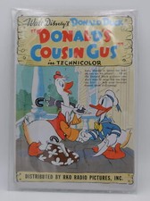 Plaque En Fer Blanc " WALT DISNEY ' S DONALD DUCK - LE COUSIN DE DONALD GUS "