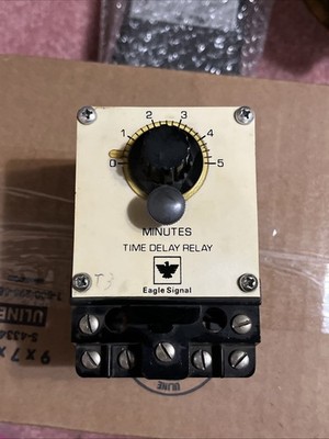 EAGLE SIGNAL Time Delay Relay BR17A6 Used #109129