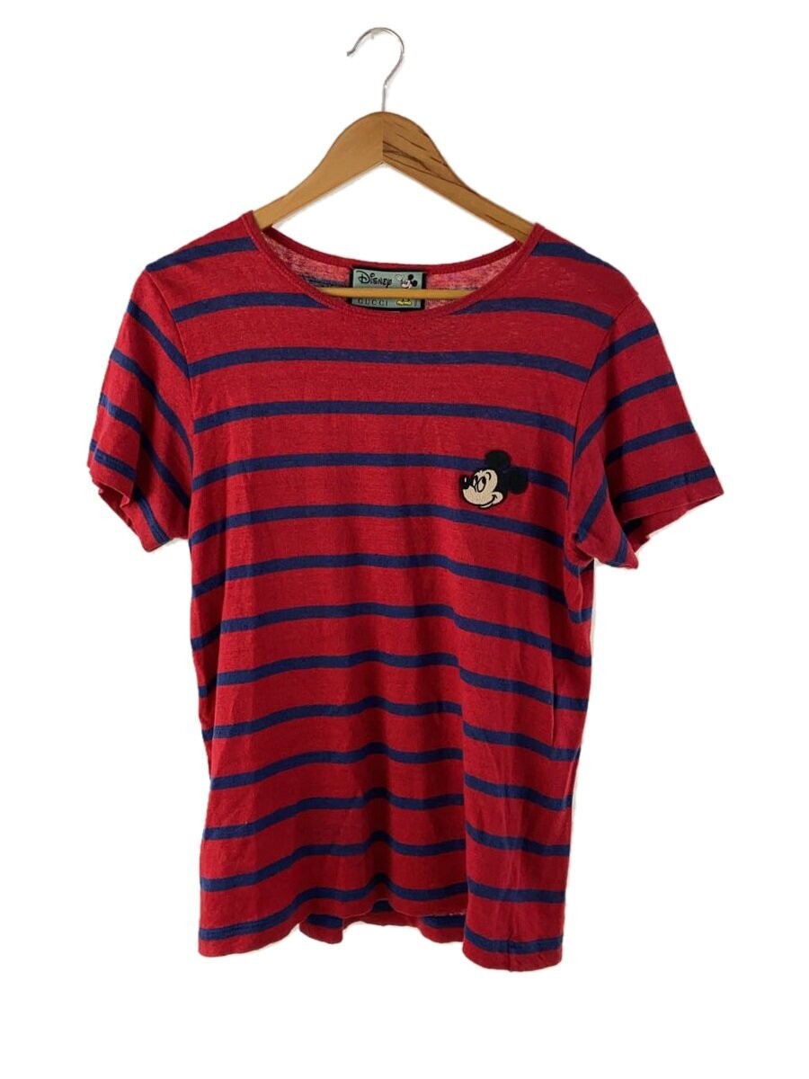 GUCCI Linen Red Stripe T-Shirt Size S Style 598971 XJB03