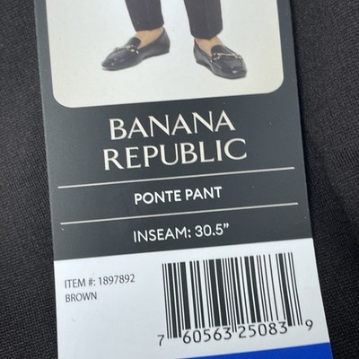 Banana Republic Women's L Ponte Pant Brown e0070 | eBay