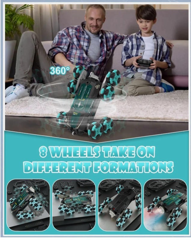 8WD Gesture Sensing Rc Stunt Car Toys for Boy Ages 8-13,Hand Remote Control Toy