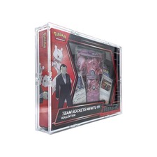 Protection pour Pokemon Team Rockets Mewtwo ex Collektion plexi Boitier Boite Ca