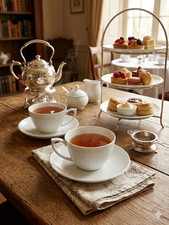 Royal Copenhagen White Fluted Cup & Saucer, 9...