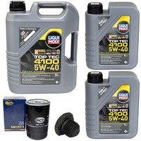 MotoröL Set 5W-40 Liqui Moly 7 Liter + ÖLfilter + Schraube FüR Opel Frontera A