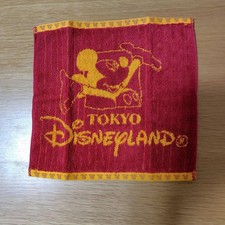 Disney Mickey Mouse Hand Towel Red and Yellow Cloth Handkerchief