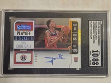 2023-24 Panini Contenders BILAL COULIBALY AUTO VAR. PLAYOFF TIC. #'d 99 SGC 10/8