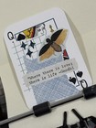 ACEO Moth Typewriter Collage Art Card Mazerzine Print Gandhi Quote ATC — photo 2