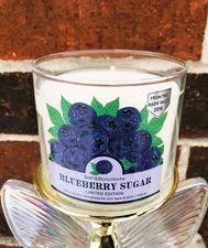 NEW! Bath & Body Works "BLUEBERRY SUGAR" SCENTED 3-WICK CANDLE (LARGE) (2025)