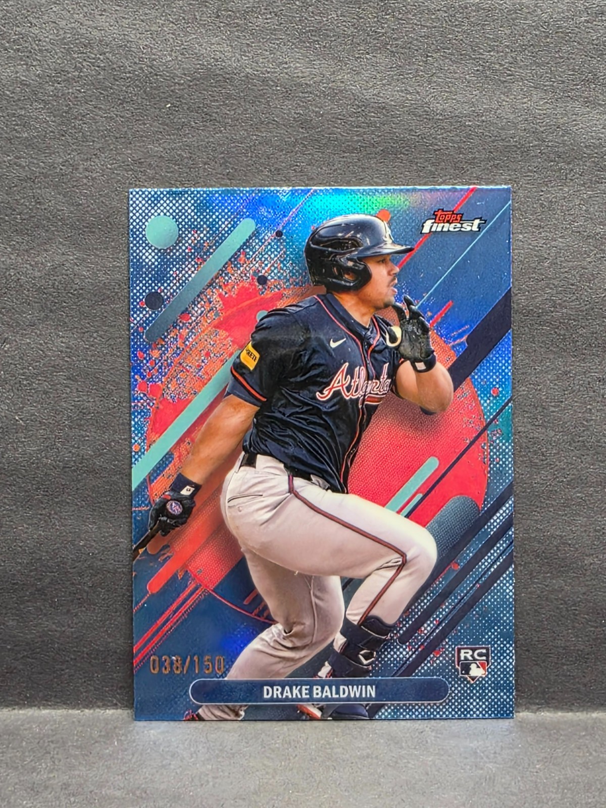 DRAKE BALDWIN - 2025 Topps Finest - Rare Sky Blue Refractor /150 #287 Braves