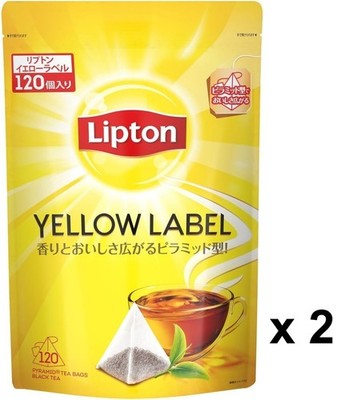 Lipton Yellow Label Black Tea 120 x 2 Tea Bags Japan