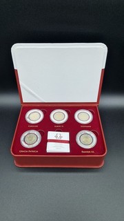 Monaco 2017 Collection Royale de Piece 5 x 2 Euro Polymerring rot Box m. Licht