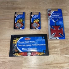2003 Bell Automotive Keychains Mini License Plate Lot Of 4 