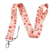 Doctor Nurse Hospital Medical Vaccine Medicine Stethoscope Injection Lanyard