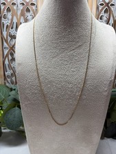 Simple Vintage Gold Plated 925 Sterling Silver 24" Chain 4g Minimalist Jewellery