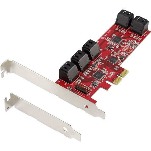 Renkforce RF-2748532 10 Port SATA Controller PCIe x4 Passend fr (SSD): SATA SSD - Photo 2/6