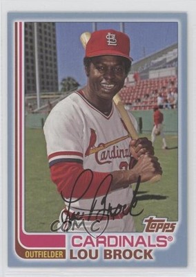 2017 Topps Archives 1982 Light Blue 43/75 Lou Brock #140 HOF 0e0z