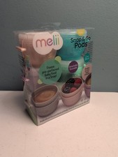 Melii Snap Go Pods 2oz w/Lids 6 Pack Stackable Baby Food Container Freeze