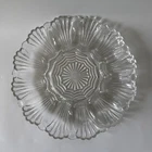 Vtg Anchor Hocking Scalloped Edge Deviled Egg Serving Plate 1960s READ