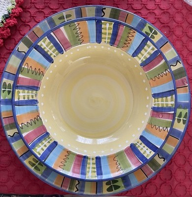 Crate and Barrel Lamas Manachi Large Serving Platter Plate