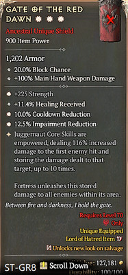  Diablo 4 Season 13  Gate of the Red Dawn  1GA / 4GA