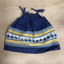Seminole Indian Girls Dress Denim Handmade