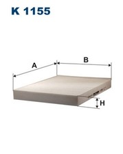 FILTRON Innenraumfilter K 1155 Partikelfilter für AUDI VW 7HN T5 7EF 7L6 7HF 7L7