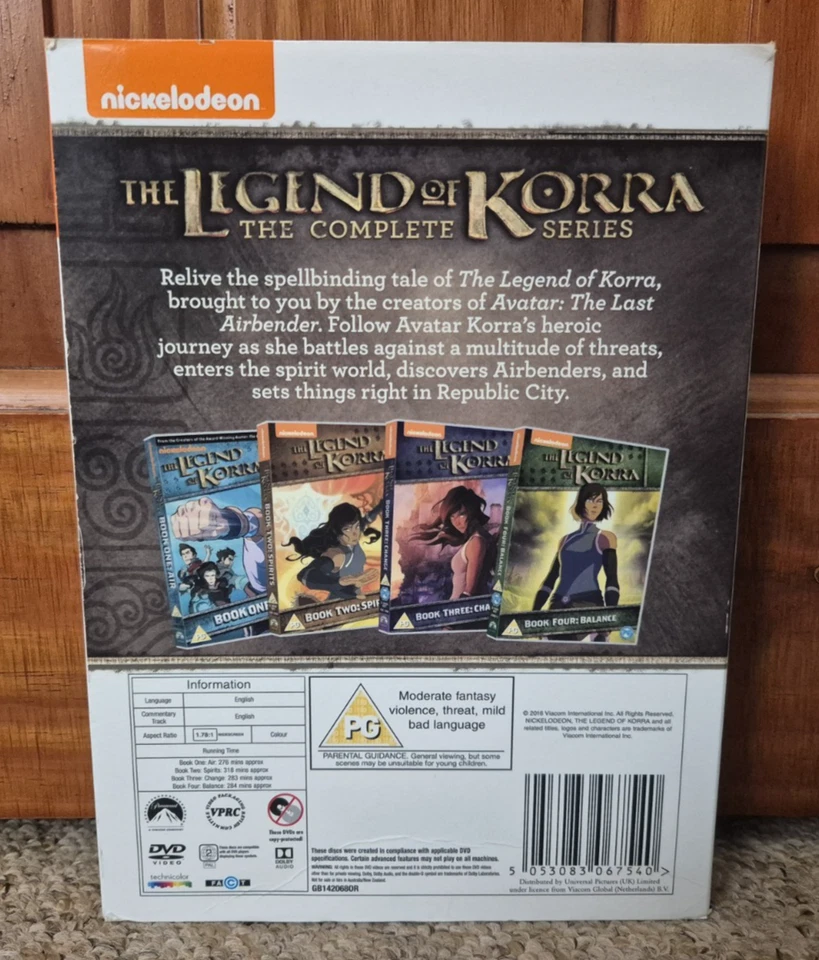 The Legend of Korra The Complete Series DVD Box Set Nickelodeon PG UK - Image 2 of 4