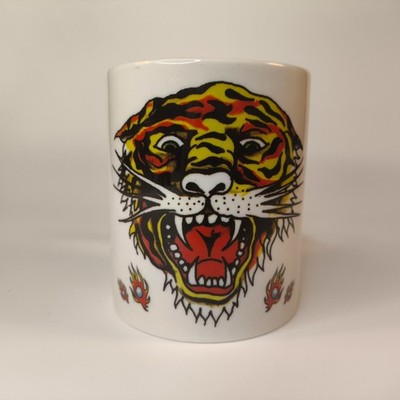Ed Hardy Kaffebecher Sparrow 400 ml Geisha Tiger Christian Audigier