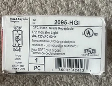 PASS & SEYMOUR 2095-HGI GFCI DUPLEX RECEPTACLE -  Hospital Grade Ivory New Box