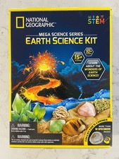 NEW OPEN BOX  NATIONAL GEOGRAPHIC MEGA SCIENCE SERIES EARTH SCIENCE KIT