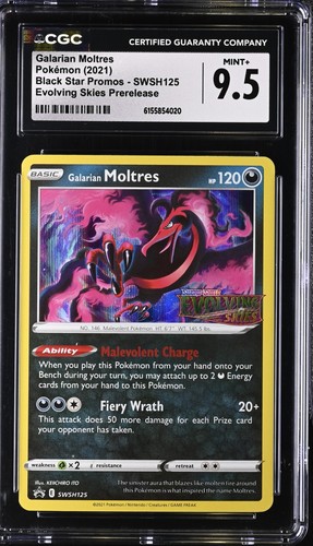 Galarian Moltres graded CGC 9.5 for sale on eBay