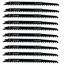 10 x Säbelsägeblatt 240 / 8 mm HCS Säbelsägeblatt für PVC Grünholz Holz