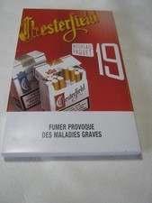 présentoir publicitaire cigarettes chesterfield.