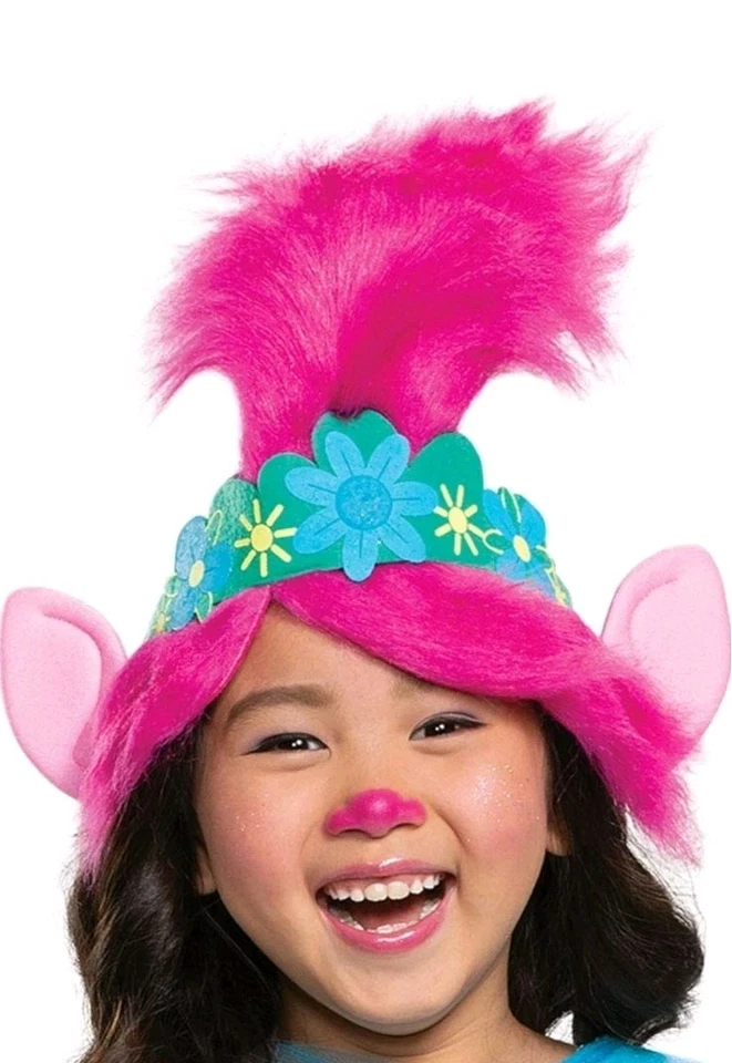 女孩巨魔世界巡回演唱会罂粟服装巨魔世界巡回演唱会儿童 3T-4T XS — 第 3/4 张图片