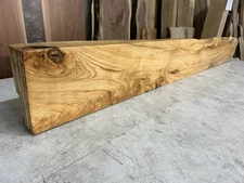 Rustic Figured Ash Wood Fireplace Mantel/Live Edge Ash/Solid Ash Mantle Beam