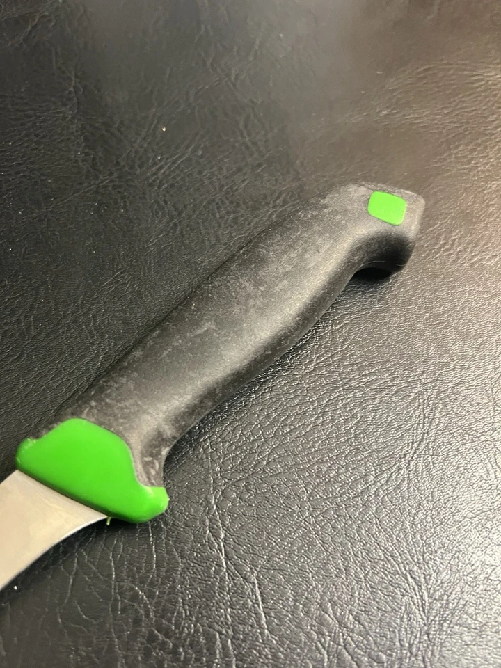 "Cuchillo deshuesador de filete Sandvik MONTANA Italia INOX mango de goma negro verde 6""" Foto 4 de 4