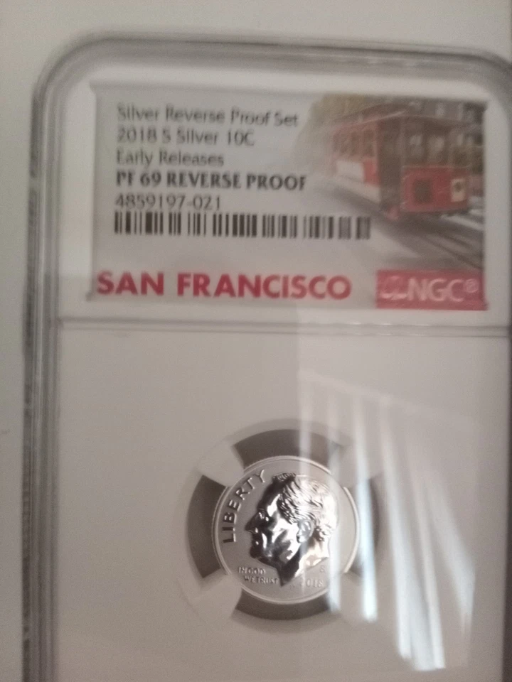 2018 San Francisco Mint Silver Reverse Proof 10-Coin Set 2018 -S - Image 3 of 4