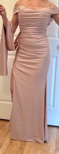 Eureka Off The Shoulder Tea Rose Gown XS