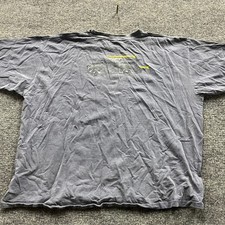 Breezin' Up T-Shirt Mens Size XL Faded Navy urf Woody Wagon Graphic USA Made