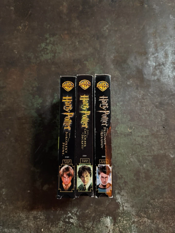 Lot Harry Potter Trilogy VHS Vtg Years 1 2 3 Sorcerer's Stone Chamber of Secrets - Image 2 of 4