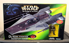 Star Wars Power of the Force     A-Wing Fighter w  Pilot  Kenner 1995