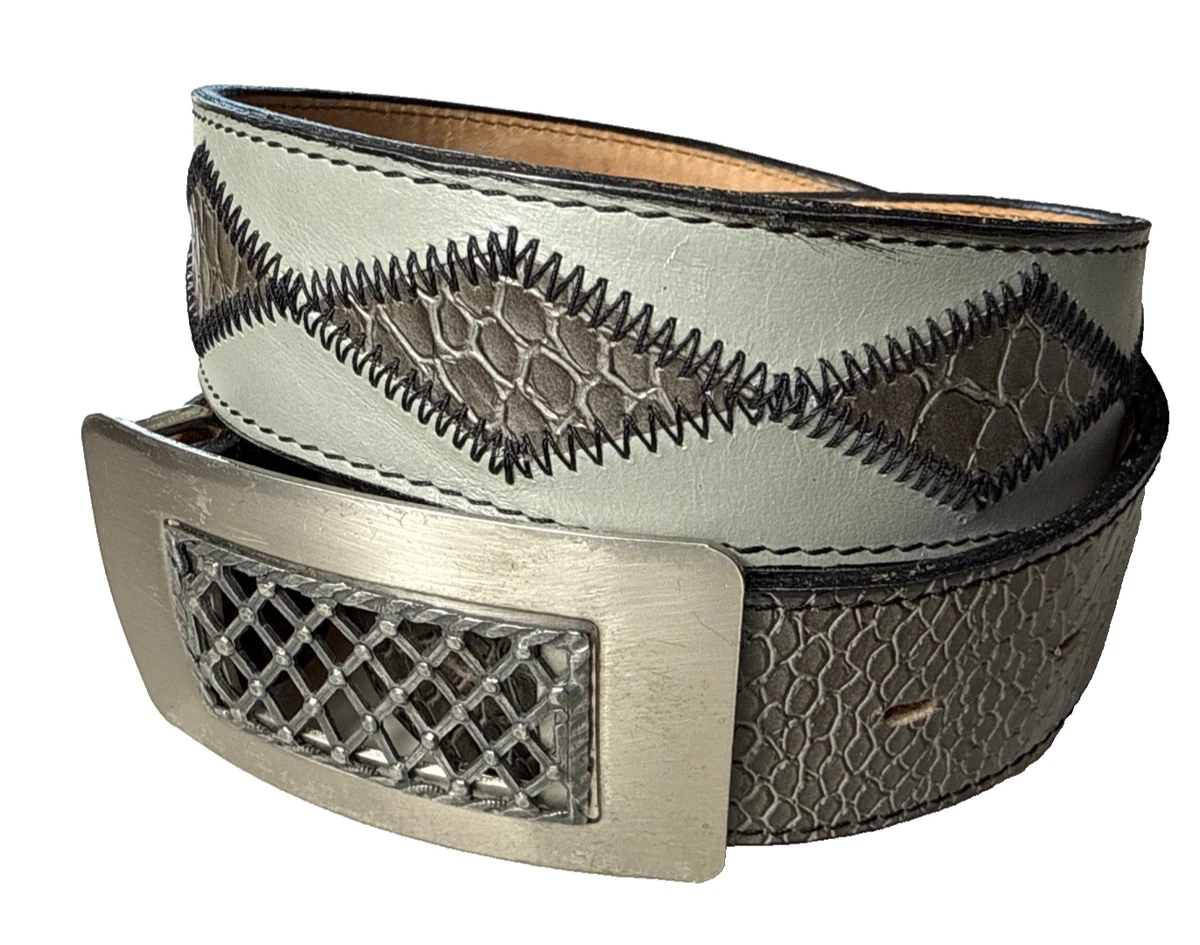 Nocona Leather Gray Belts for Men for sale | eBay display picture 3